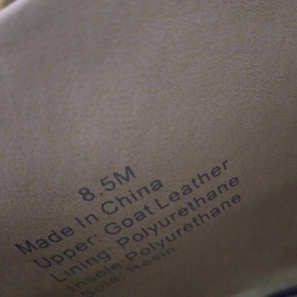 Gibson Latimer | Snakeskin  Leather Chunky Heels Peep Toe Mule Slide | Size 8.5 - Picture 9 of 9